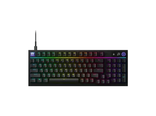 Teclado gaming Logitech G G316 X 98 Cable 8 kHz Pantalla LED Interruptores intercambiables Teclas de PBT personalizables PC-Mac RGB Negro