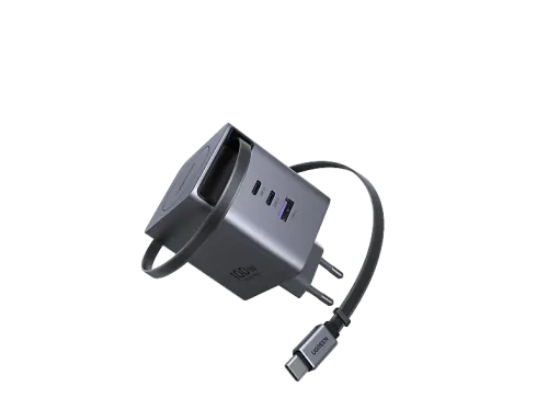 Cargador para portátil Ugreen X616 Universal 100W 2x USB-C 1x USB-A Carga Rápida Gris