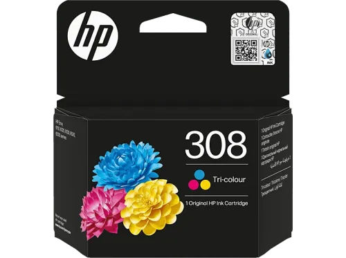 Cartucho de tinta HP 308 7FP20UE 3 ml 120 páginas Tricolor (Cian Magenta y Amarillo)