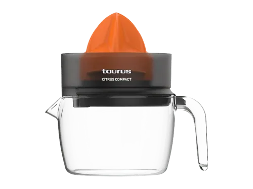 Exprimidor Taurus Citrus Compact Doble sentido de rotación Cono exprimidor extragrande BPA free 800 ml 30 Watt 1 Negro