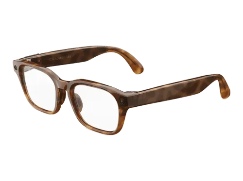 Gafas IA Meta Adventurer Lentes transparentes Cámara 12 MP Traducción en tiempo real Resolución 3K HD +8h Batería Classic Tortoise