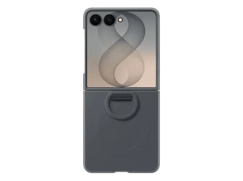 Funda Samsung Para Samsung Galaxy Z Flip8 De Silicona con anillo Magnética Grafito