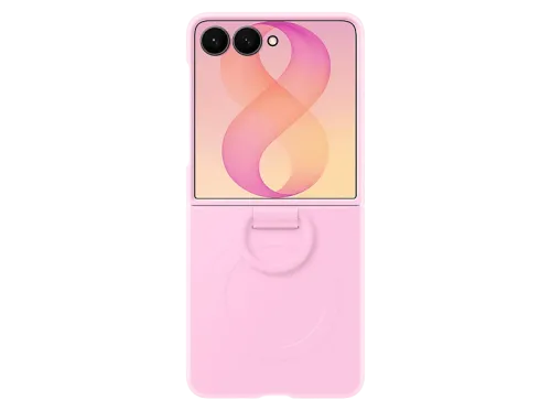 Funda Samsung Para Samsung Galaxy Z Flip8 De Silicona con anillo Magnética Rosa