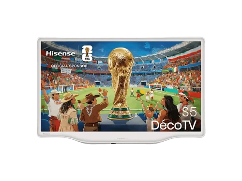 TV QLED 43" Hisense 43S5Q Diseño artístico Modo Arte Dolby Atmos & DTS X Blanco