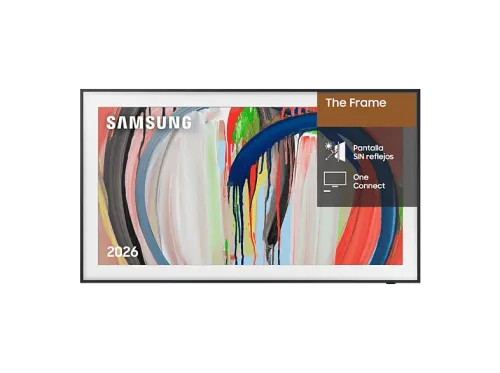 TV QLED 65" Samsung The Frame TQ65LS03HAUXXC QLED 4K NQ4 AI Gen2 Processor Smart TV Tecnología Sin Reflejos Full AI Negro