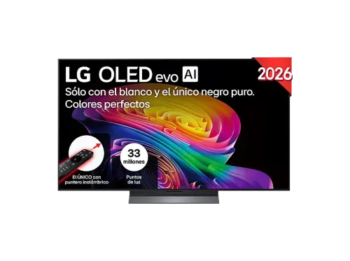 TV OLED 48" LG OLED48C65LA OLED evo 4K Procesador Inteligente α11 AI Processor 4K Gen3 Smart TV DVB-T2 (H.265) Negro