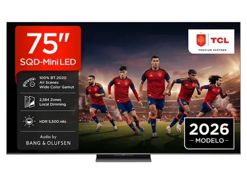TV SQD-Mini LED 75" TCL 75C8L UHD 4K MT9655 Smart TV DVB-T2 Negro