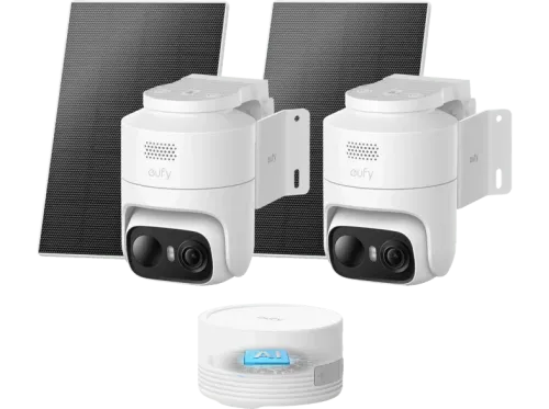 Cámara de vigilancia IP Eufy C36 2+1 kit 2K Función de visión nocturna Blanco