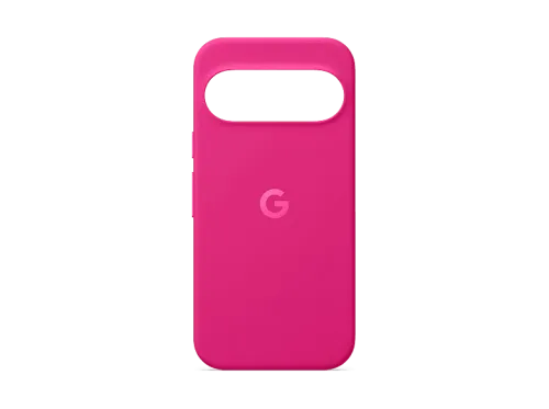 Funda móvil Google Pixelsnap para Pixel 11 Máxima durabilidad Silicona Compatible con cargadores inalámbricos y soportes Fucsia