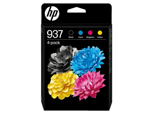 Cartucho de tinta HP Original 937 CMYK Negro Cian Magenta Amarillo 6C400NE