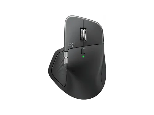 Ratón inalámbrico Logitech MX Master 4 + Funda Bluetooth Botones personalizables 8000ppp PC-Mac Multidispositivo Carga rápida Negro