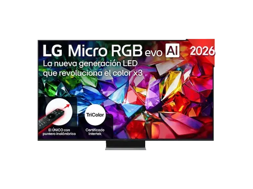 TV RGB Micro LED 75" LG 75MRGB96B6B UHD 4K Procesador Inteligente α11 AI Processor 4K Gen3 Smart TV DVB-T2 (H.265) Negro