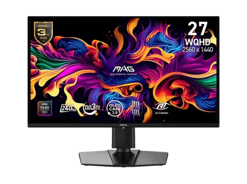 Monitor gaming MSI MAG 274QP QD-OLED X24 26.5 " WQHD 240 Hz 0.03 ms QD-OLED Altura Ajustable Adaptive Sync Negro