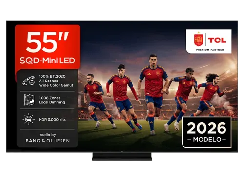 TV SQD-Mini LED 55" TCL 55C8L UHD 4K MT9655 Smart TV DVB-T2 Negro