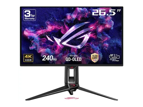 Monitor gaming- ASUS ROG Swift OLED PG27UCDM 26.5" UHD 4K 0.03 ms GtG 240 Hz Adaptive-Sync HDR10 Negro