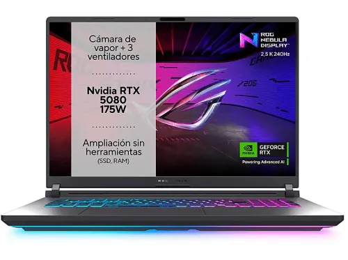 Portátil gaming ASUS ROG Strix G18 G815LW-S9046  18 " WQXGA Intel® Core™ Ultra 9 275HX 32 GB RAM 1 TB SSD GeForce RTX™ 5080 SSO