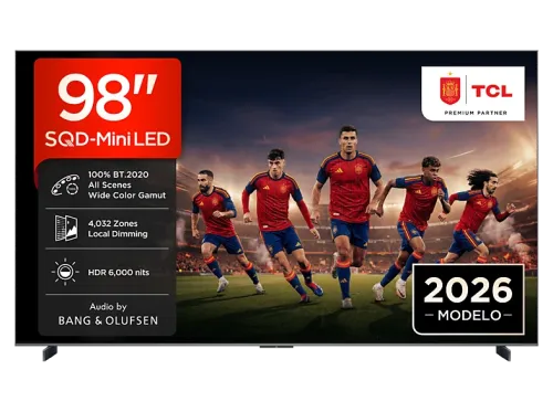TV SQD-Mini LED 98" TCL 98C8L UHD 4K MT9655 Smart TV DVB-T2 Negro