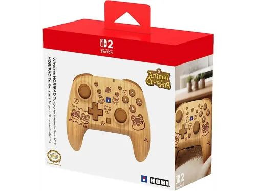 Mando Nintendo Switch 2 Hori Horipad Turbo Inalámbrico (Animal Crossing) Nintendo Switch 2 Inalámbrica Palancas analógicas TMR Madera