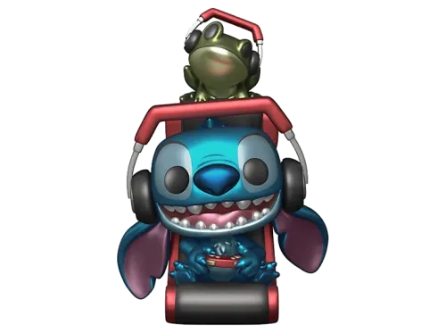 Figura Funko Pop! Plus Lilo y Stitch: Stitch (Gamer) 10 cm Efecto metálico Vinilo