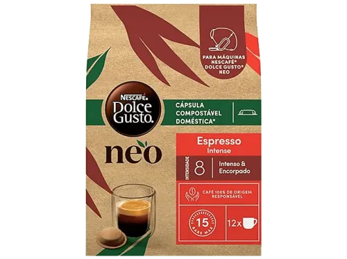 Cápsulas monodosis Dolce Gusto Neo espresso intenso Café tostado y molido Intensidad 8 12 cápsulas
