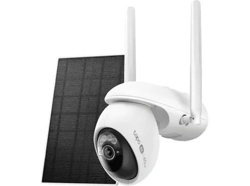 Cámara de vigilancia IP TP-Link Tapo C665G KIT 3840 x 2168 píxeles Incluye Panel Solar Función de visión nocturna Sensor CMOS 1/2,7" Blanco