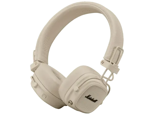 Auriculares inalámbricos Marshall Major V 100 h Autonomía Supraaurales Bluetooth Diseño Plegable Crema
