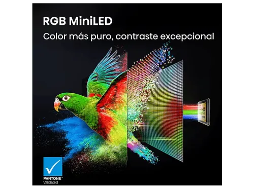 TV RGB Mini LED 85" Hisense 85UR8S UHD 4K Hi-View AI Engine RGB Modo Juego Pantalla Antirreflejos Smart TV Full IA Gris carbón