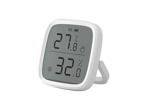Sensor de temperatura Sonoff SNZB-02D Sensor de humedad Pantalla LCD Cobertura de hasta 120 m Blanco
