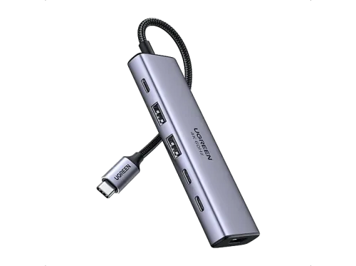 Hub Ugreen UGR35999 2x USB-C 2x USB-A 1x HDMI 1x PD100W 6 en 1 Gris