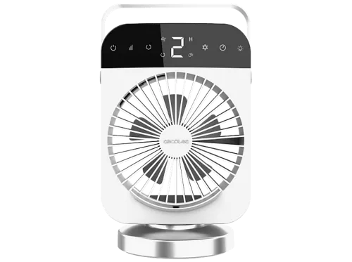 Ventilador de sobremesa Cecotec EnergySilence 600 DeskChill Smart Rotate Ice 300 ml 4 velocidades Oscilación AutoOff Blanco