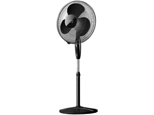 Ventilador de pie Taurus Greco 16CR Elegance Ahorro de energía Silencioso 40 W Altura ajustable 3 Velocidades Negro