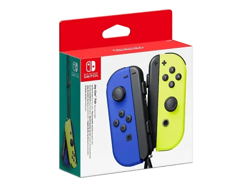 Mando Nintendo Switch Joy-Con Set Nintendo Switch Izquierda y Derecha Vibración HD Azul y Amarillo Neón