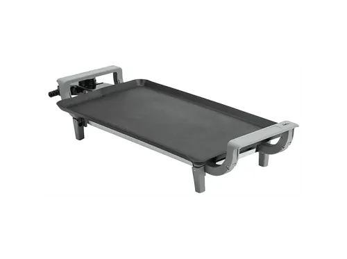 Plancha de asar Jata JEGR1221 1800W Recubrimiento antiadherente libre de PFOA 40 x 22 cm Gris