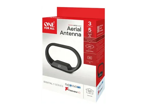Antena TV Interior ONE FOR ALL SV9016 1.2m Negro