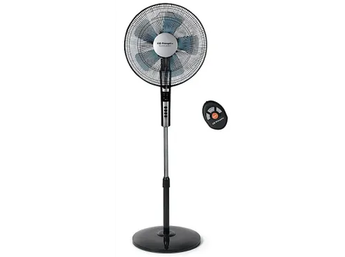 Ventilador de pie Orbegozo SF 0640 65 W 4 intensidades Silencioso Temporizador Negro