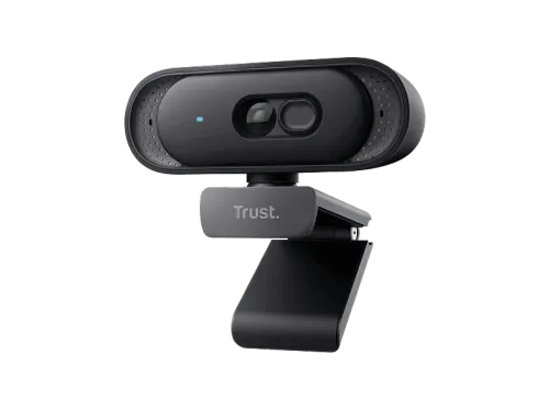 Webcam Trust Tomar QHD 2K 2560 x 1440 Píxeles Micrófono Obturador de privacidad Negro