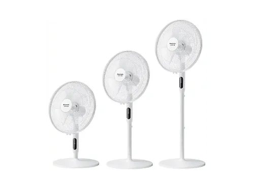 Ventilador de pie Taurus Ice Brise 3 en 1: Sobremesa (70cm) Medio (100cm) Pedestal (130cm) 5 Aspas Control remoto Temporizador Blanco