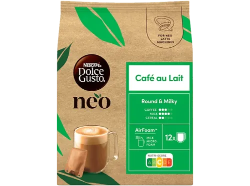 Cápsulas monodosis Dolce Gusto Neo Café au Lait Café con leche 12 sobres