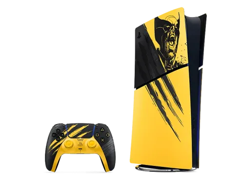 Consola Sony PlayStation®5 Edición Digital — Edición Limitada Battle Yellow de Marvel's Wolverine 825 GB SSD 4K 1 mando Amarillo