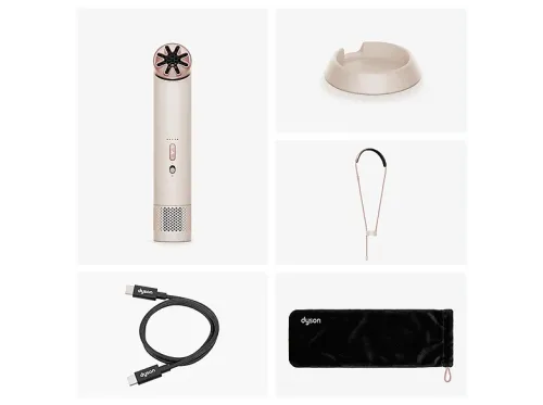 Mini ventilador Dyson HushJet™ Mini Cool 3 en 1 Bateria Carga USB-C Potencia 40 W 5 Velocidades+ modo Boost Carnelian/Sky