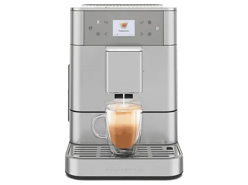 Cafetera express KitchenAid 5KES8556ESX 15 bar 1450W 2 Tazas Pantalla a color de 6cm Depósito 2.2L Limpieza Automática Acero inoxidable