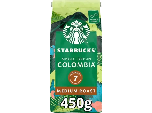 Café en grano Starbucks Single Origin: Colombia 450 g Tueste medio Intensidad 7 Aromas de nuez y flores 1 paquete