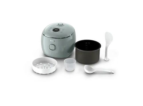 Arrocera Tefal Multifunción POP 0.7 L Hasta 4 raciones Tecnología Smart NFC Compacta Bol Antiadherente Cesta vaporera 8 programas