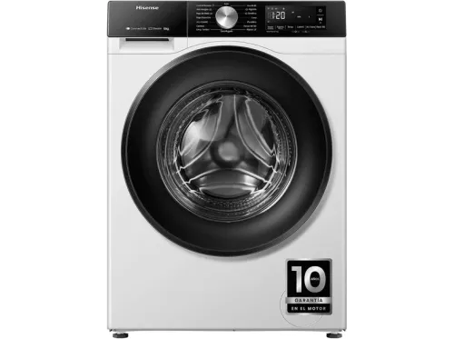 Lavadora carga frontal Hisense WF3S1043BW1 10 kg 1400 rpm 15 programas Connectlife Tecnología Inverter Blanco