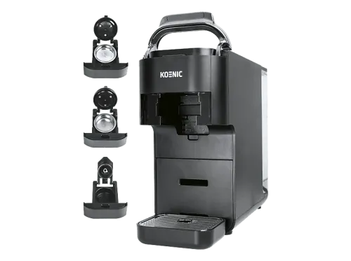 Cafetera de cápsulas KOENIC KMCM 41925 20 bar 1.45 l 1545W Compatible Nespresso Dolce Gusto Negro