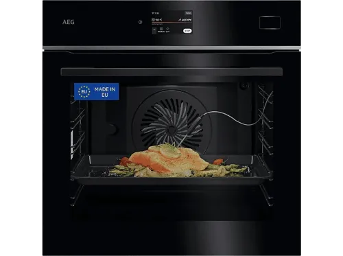 Horno a vapor AEG TB8SB73ZAB Multifunción Hidrolítica 70 l  Cocción asistida Conectividad 60 cm Negro