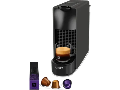 Cafetera de cápsulas Nespresso® Krups Essenza Mini XN110 19 bar 0.6 l 1260 W Calentamiento rápido Apagado automático Negro mate