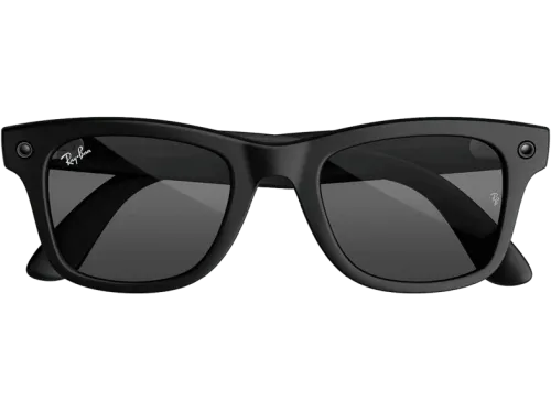 Gafas IA Ray-Ban Meta Wayfarer (Gen 3) Negro mate Lentes en gris Gafas con IA y cámara Talla estándar Unisex