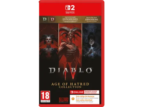 Nintendo Switch 2 Diablo IV Age of Hatred Collection (Código de Descarga)