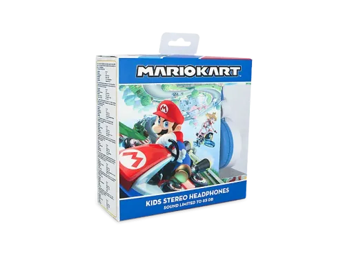 Auriculares infantiles FR-TEC Super Mario Kart Diadema Cable Jack 3.5 mm Blanco / Azul